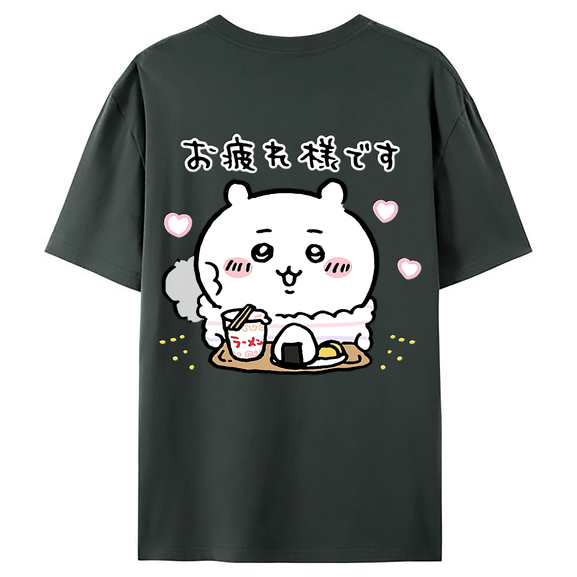 （画像用） ちいかわ ちいかわ Chii-kawa chiikawa 綿100％ メンズ半袖Tシャツ（バックプリント） 通気性